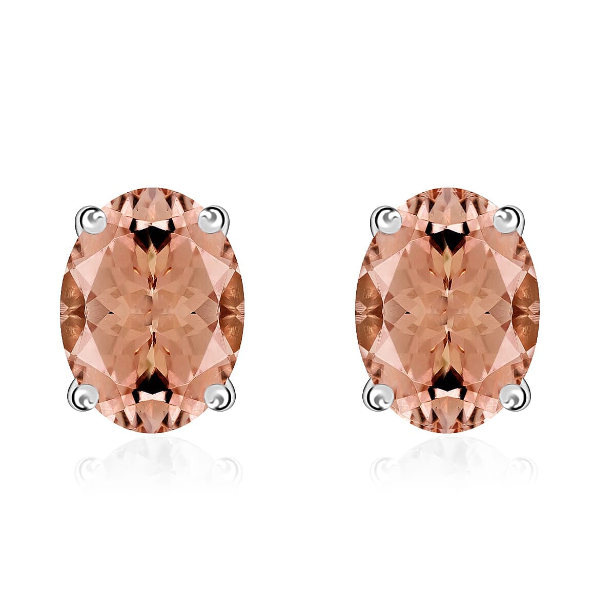 Tanzanite Solitaire Stud Earrings in Platinum Over Sterling Silver 1.65 ctw