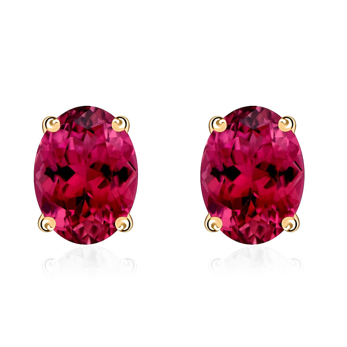 Tanzanite Solitaire Stud Earrings in Platinum Over Sterling Silver 1.65 ctw