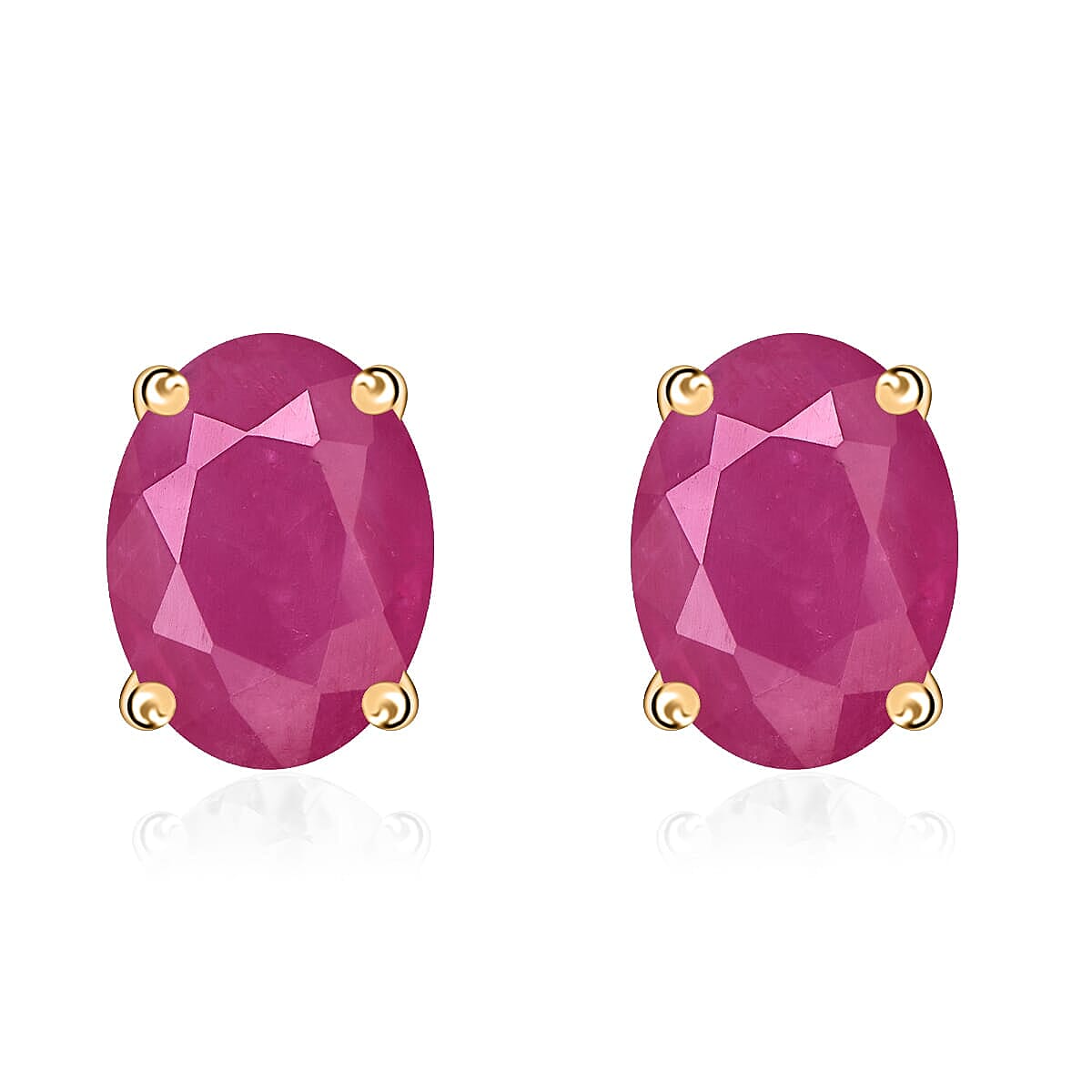 Tanzanite Solitaire Stud Earrings in Platinum Over Sterling Silver 1.65 ctw