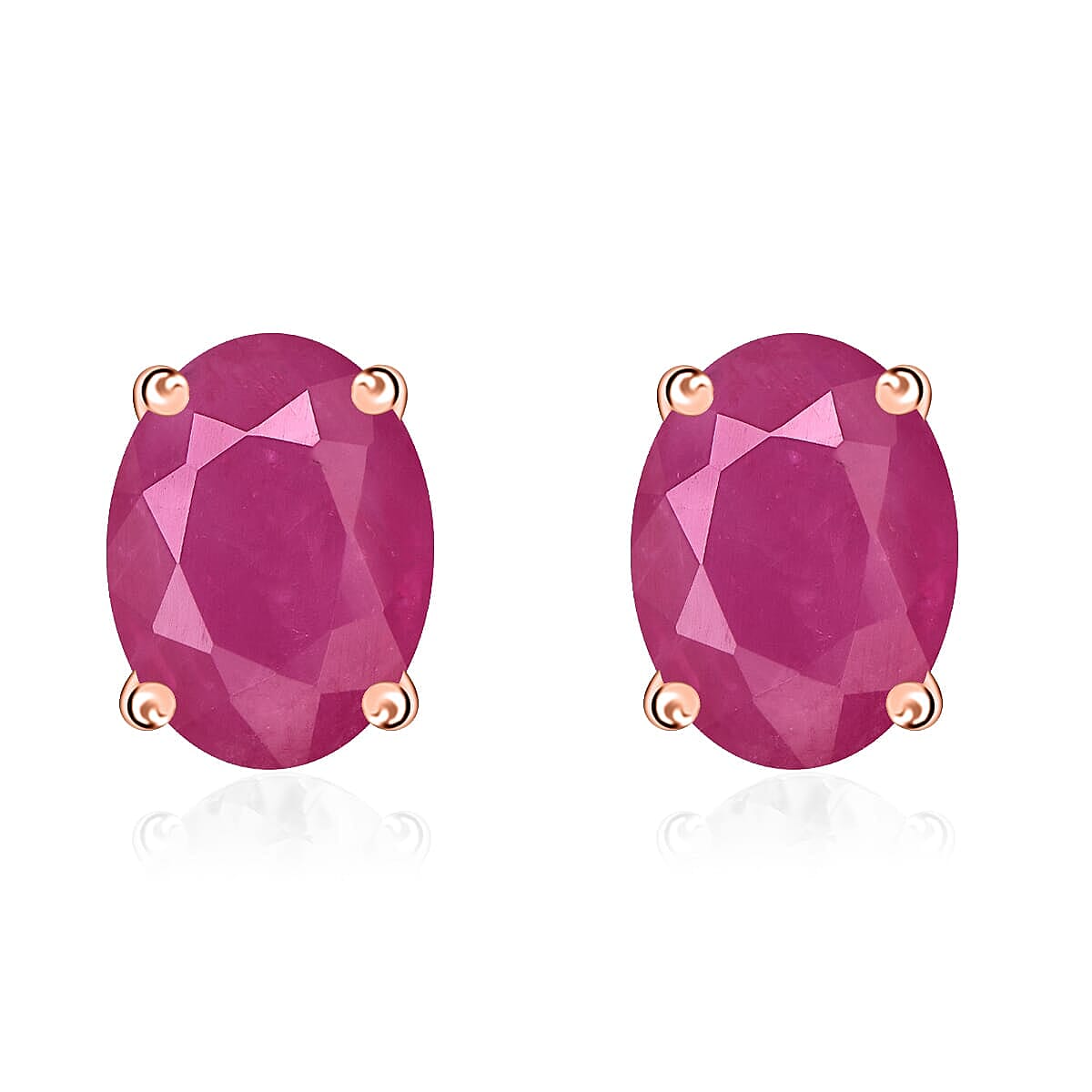 Tanzanite Solitaire Stud Earrings in Platinum Over Sterling Silver 1.65 ctw