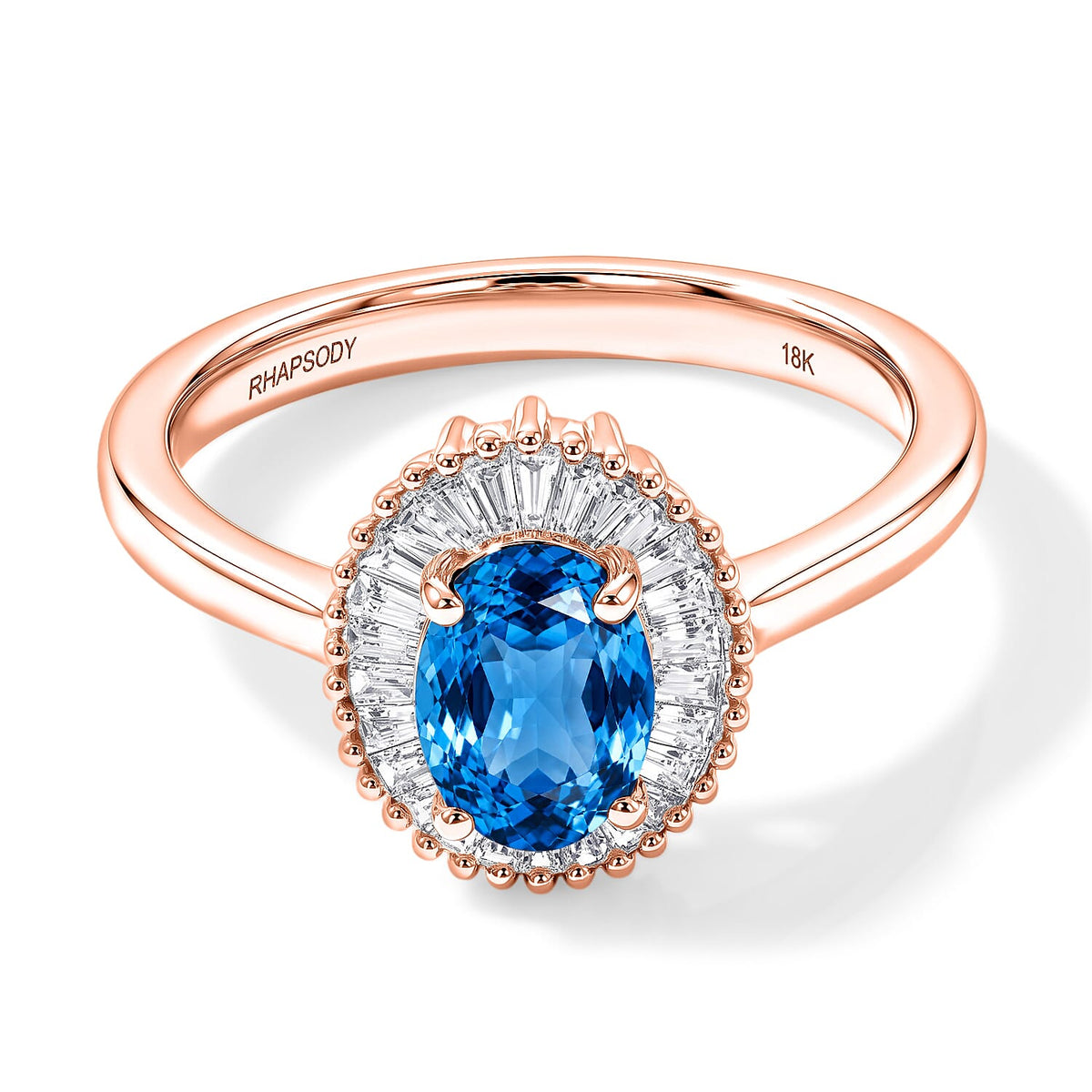 Luxoro Premium Mangoro Aquamarine and G-H I1 Diamond Ring in 14K White Gold (Size 10.0) 1.00 ctw
