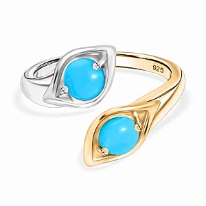 Sleeping Beauty Turquoise Ring in Sterling Silver (Size 11.5) 1.04 ctw
