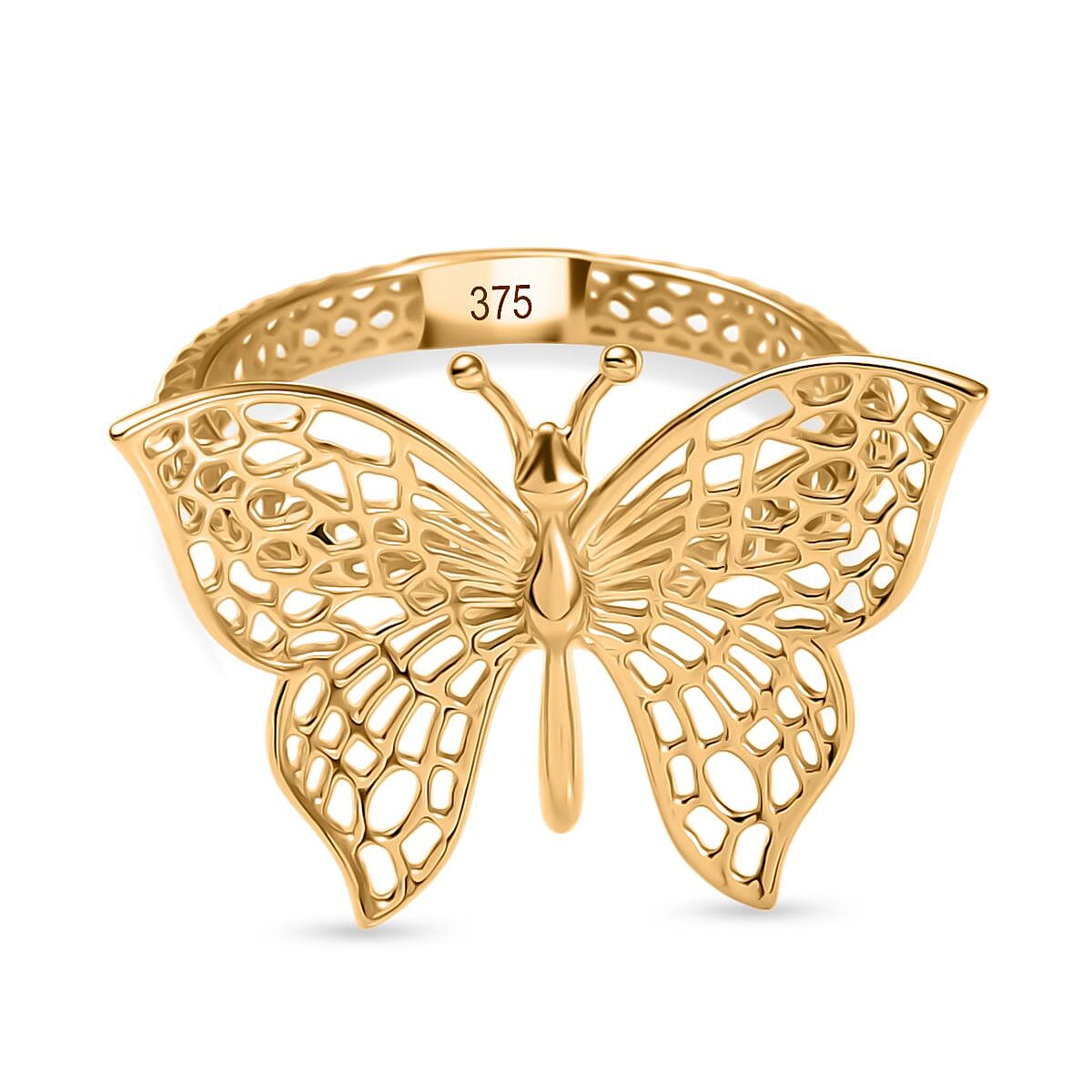 Luxoro 9K Yellow Gold Fancy Ring (Size 11.5) (2.0 g)