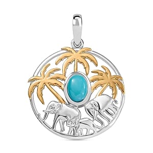 GP02442  925 Silver  TQ14  Pendant