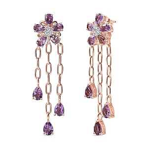 Silvertone Abalone Shell Dangle Earrings