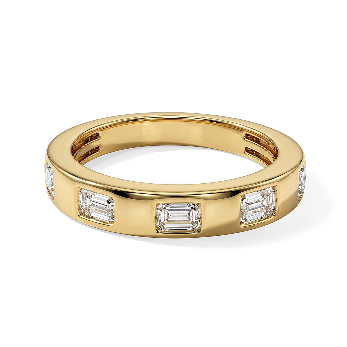 Luxuriant Lab Grown Diamond (G-H, SI) Ring in 18K Vermeil YG Over Sterling Silver (Size 9.0) 1.00 ctw