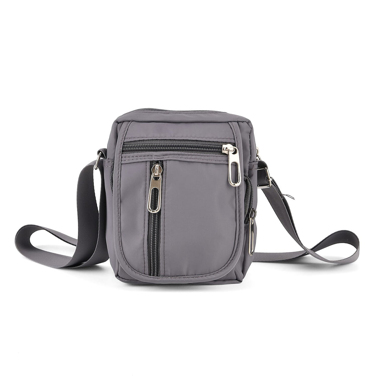 La Marey Black Crossbody Bag with RFID Wall (4.9"x2.4"x6.3")