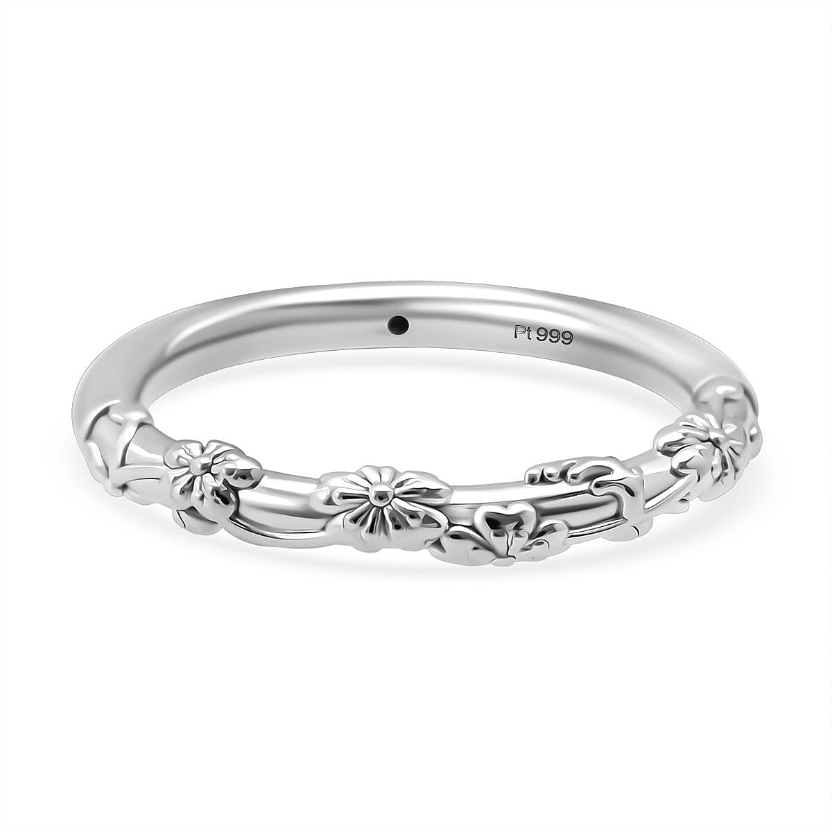 999 Platinum Fancy Ring (Size 5.5) (1.1 g)