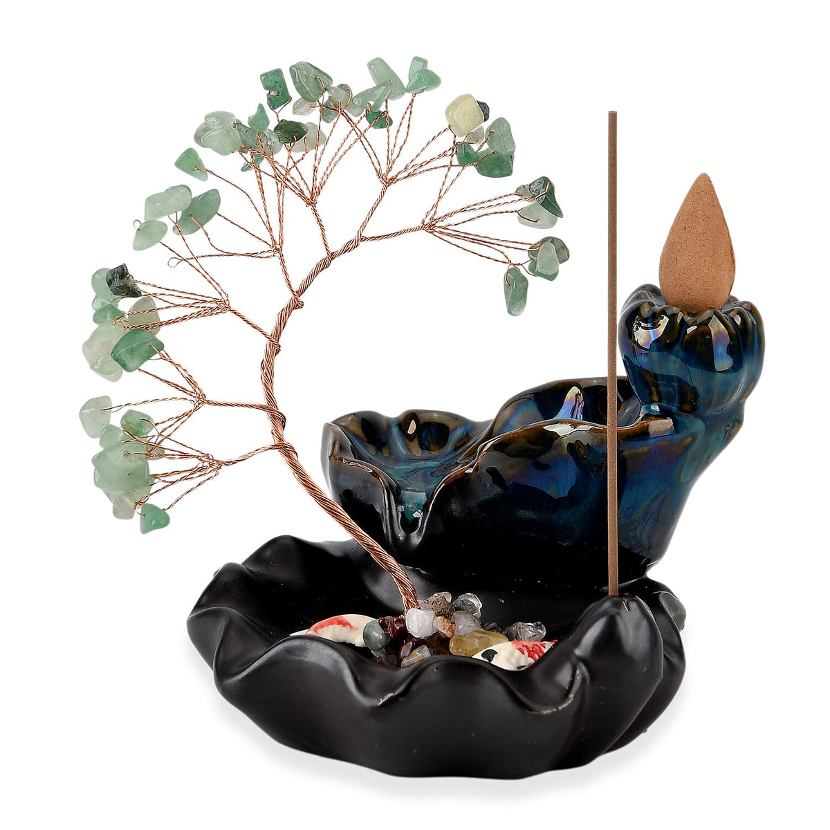 Livmore Citrine Tree withCeramic Base.