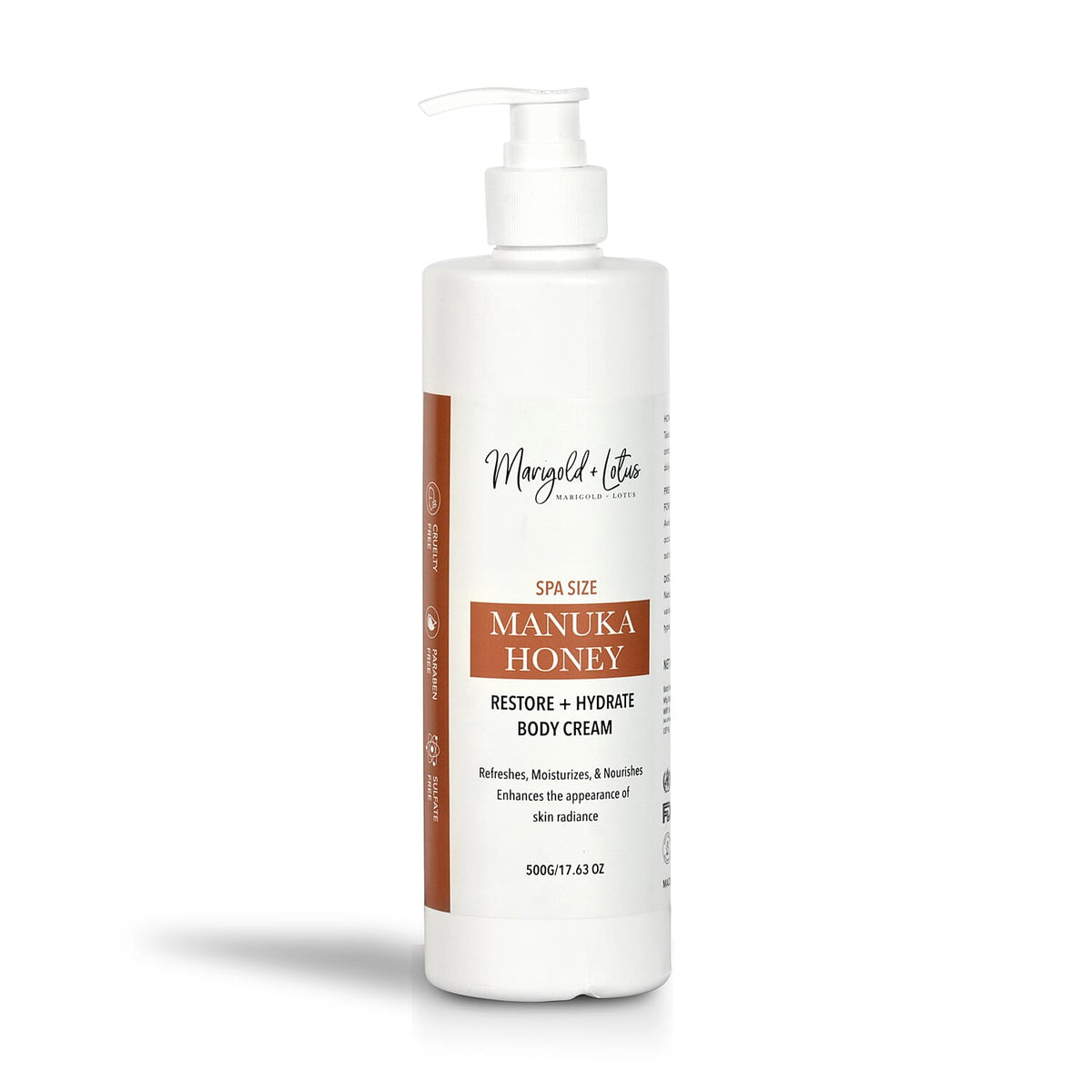 Marigold & Lotus Manuka Honey Hydrate Body Cream 6.30z