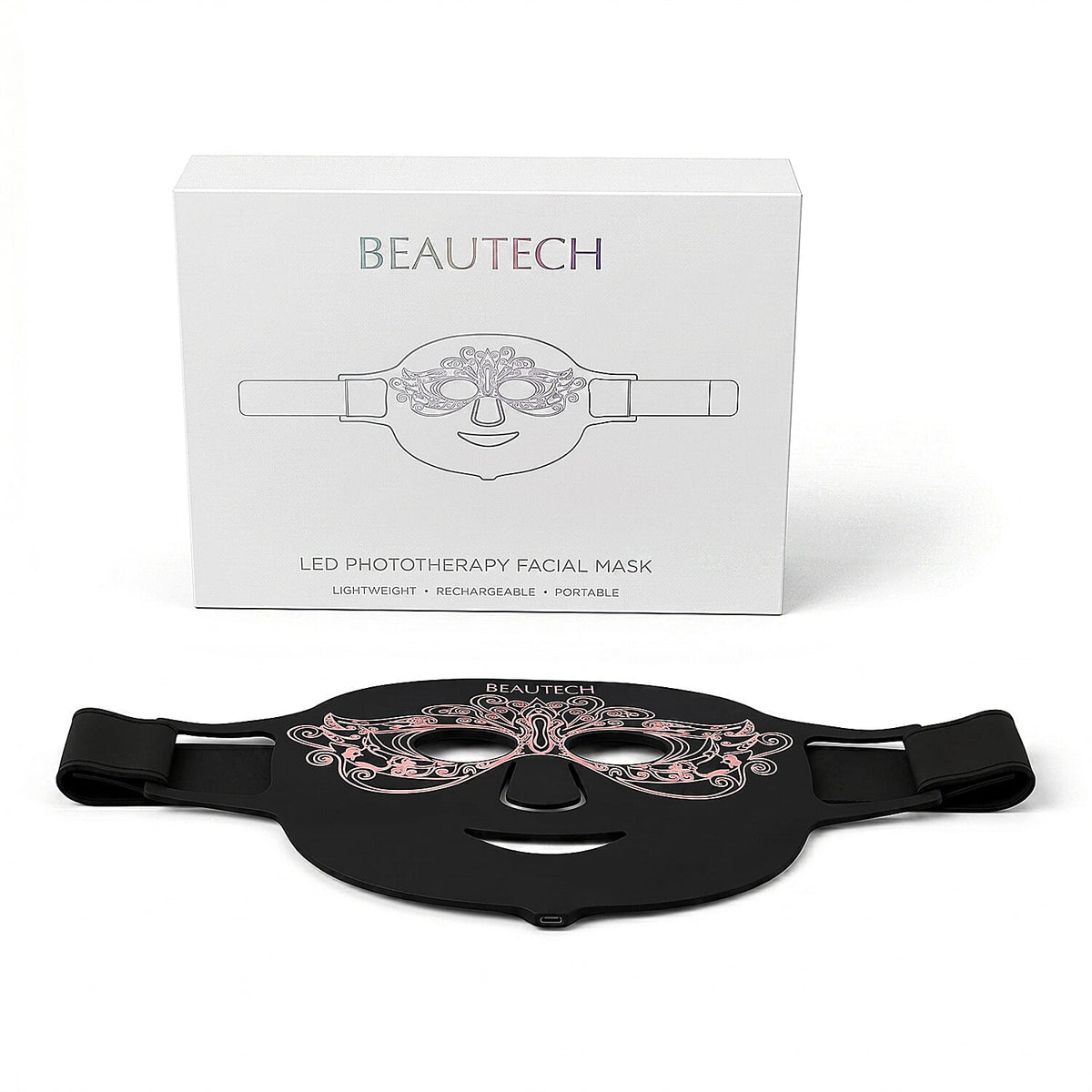 Beautech Black pcs LED Lights Facial Mask