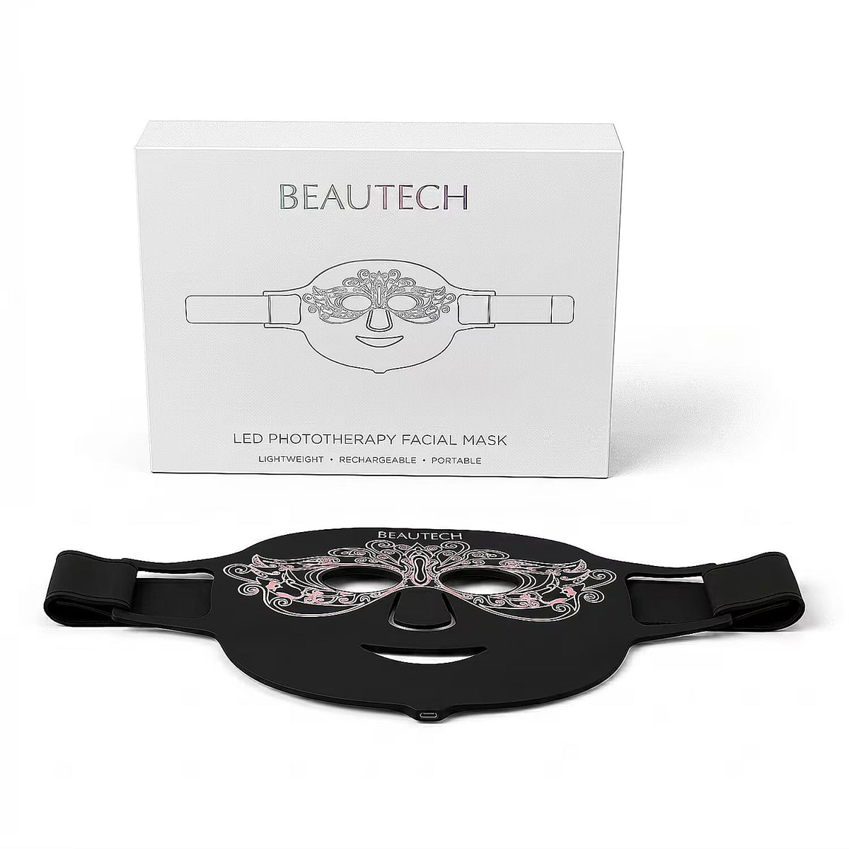 Beautech Black pcs LED Lights Facial Mask