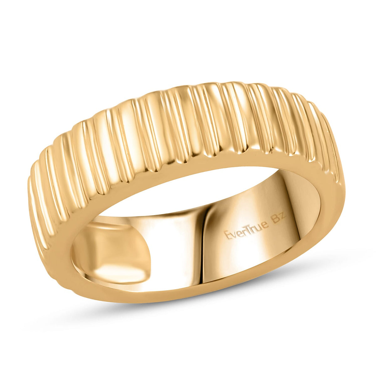 EverTrue Bronzella Collection Eternity Band Ring in 18K YG Plated Bronze (Size 10.0)