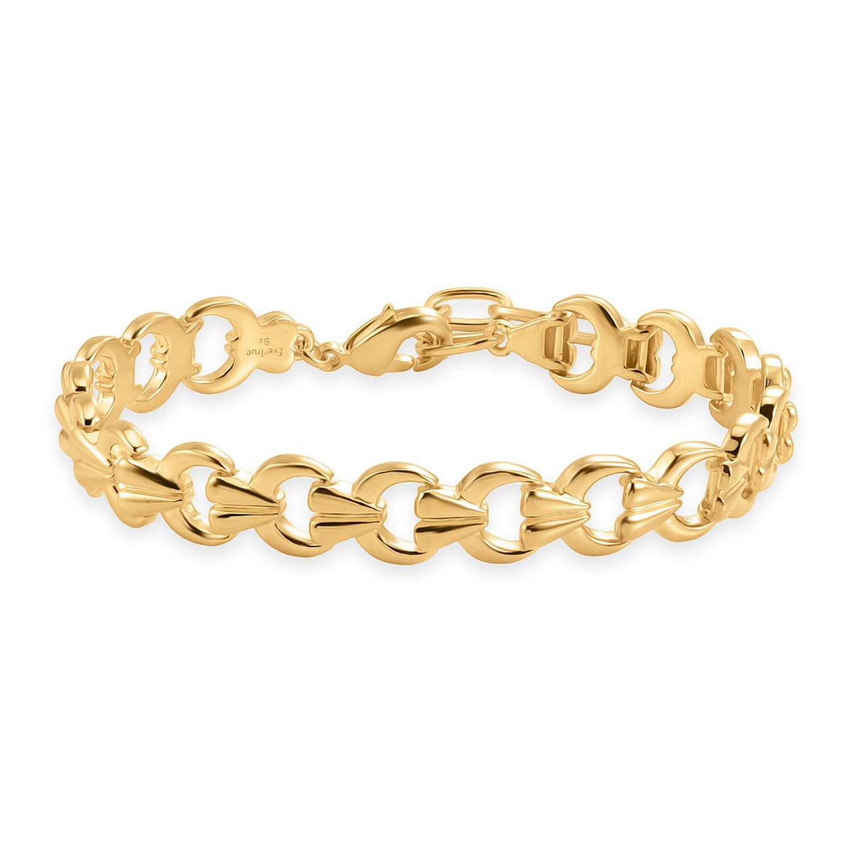 EverTrue Bronzella Collection Bracelet in 18K YG Plated Bronze (6.50-8In)
