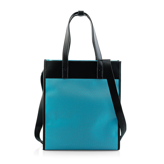 Passage Black Square Tote Bag with Shoulder Strap