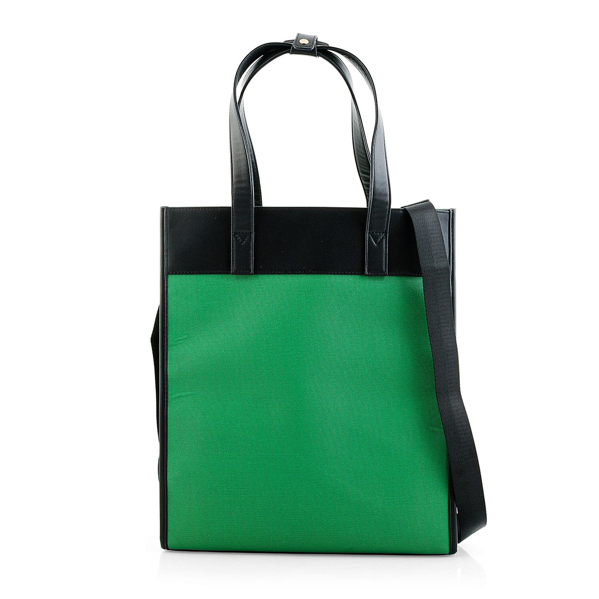 Passage Black Square Tote Bag with Shoulder Strap