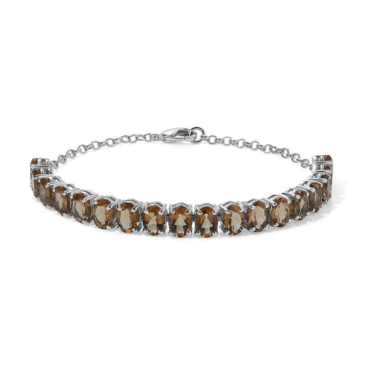 EverTrue Autumn Alexite Bracelet in Platinum Bond (7.25 In) 12.80 ctw 8525443
