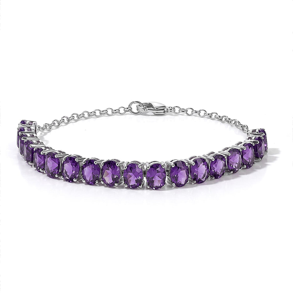 EverTrue Autumn Alexite Bracelet in Platinum Bond (7.25 In) 12.80 ctw 8525443