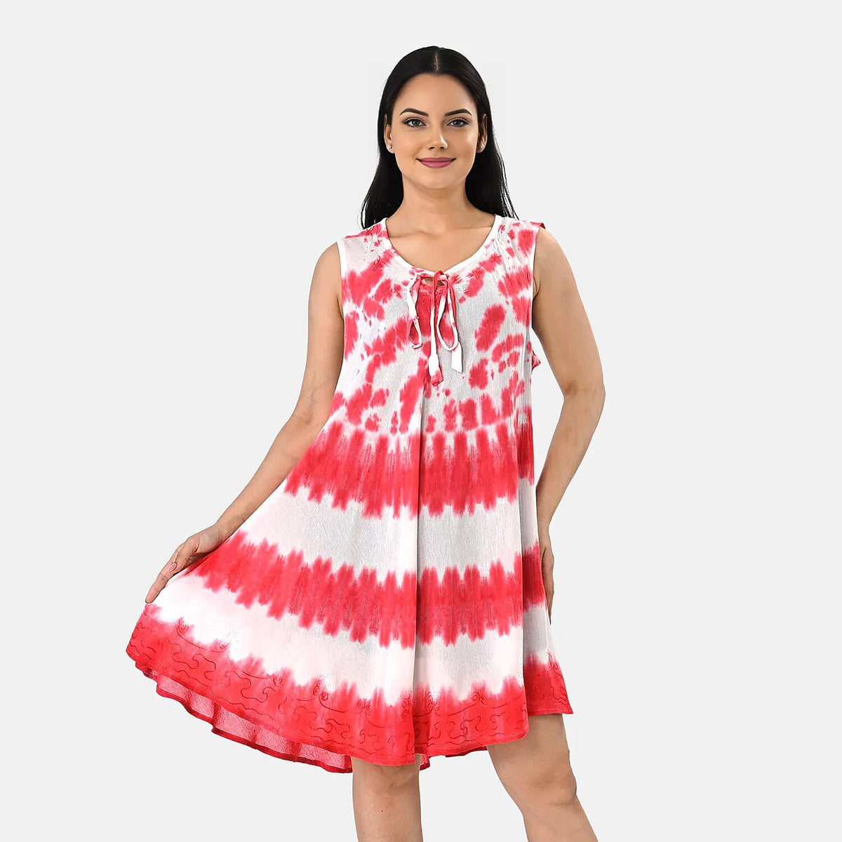 La Marey Grey Tie Dye Umbrella Dress - One Size Fits Most