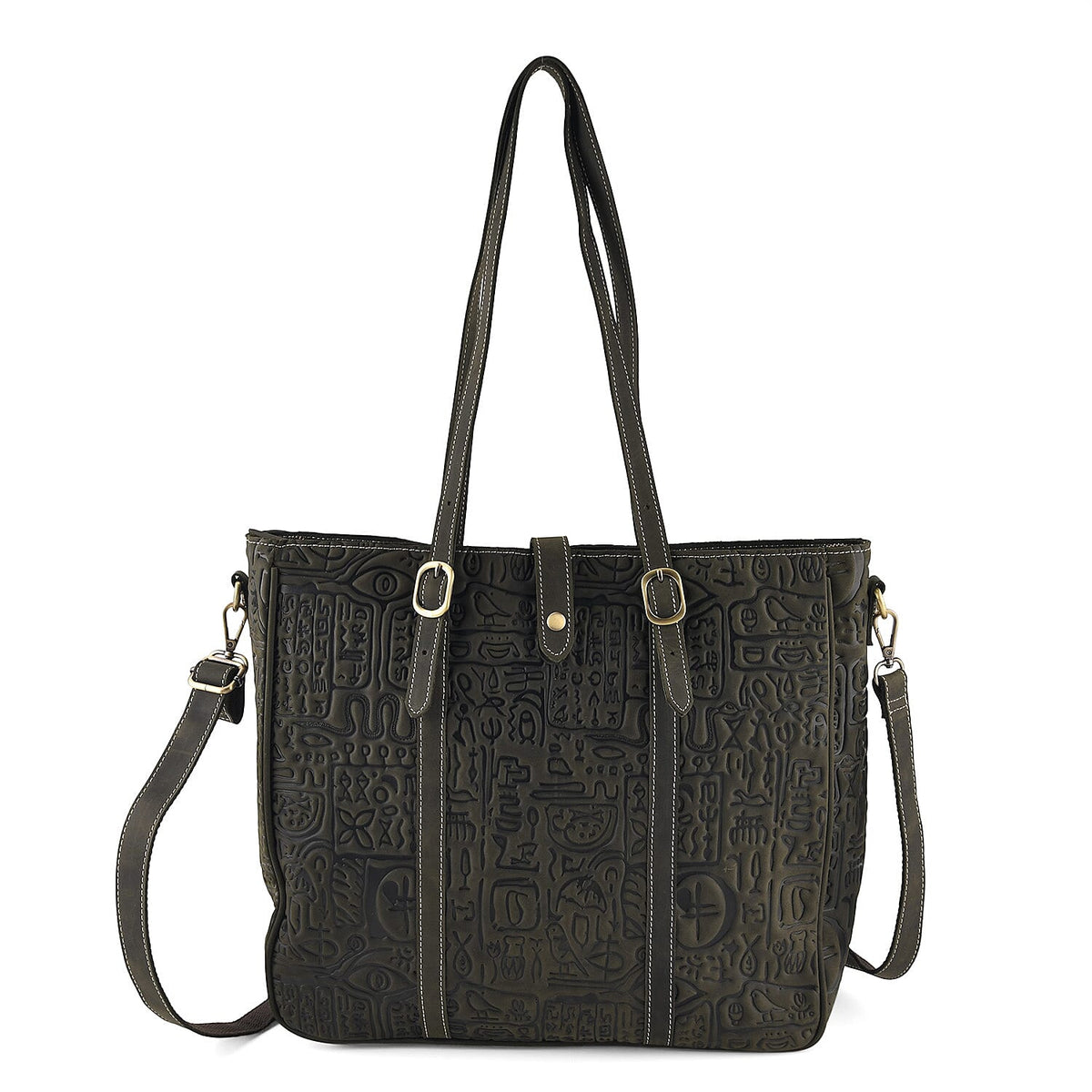 La Marey Yellow Genuine Leather Crossbody Bag
