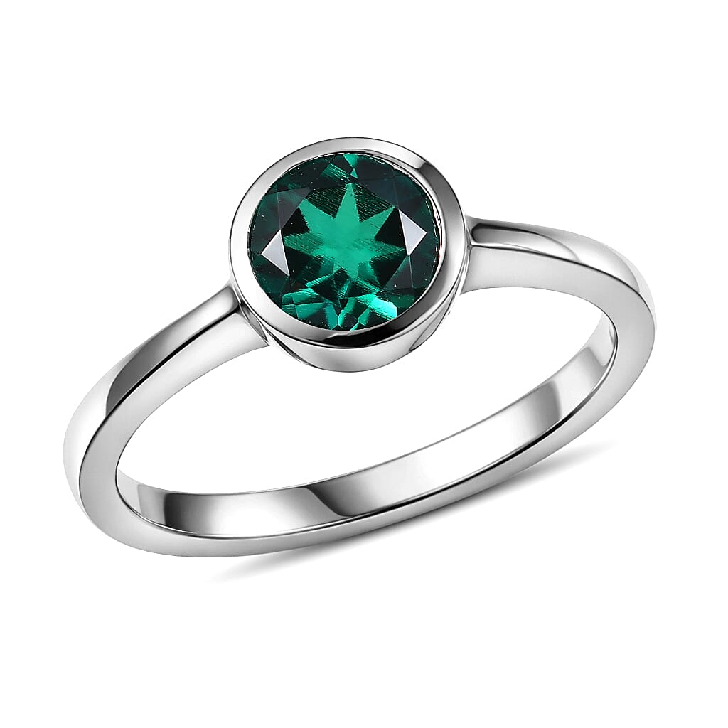 D'Joy Mozambique Garnet Solitaire Ring in 18K Vermeil YG Over Sterling Silver Size 10 0.90 ctw