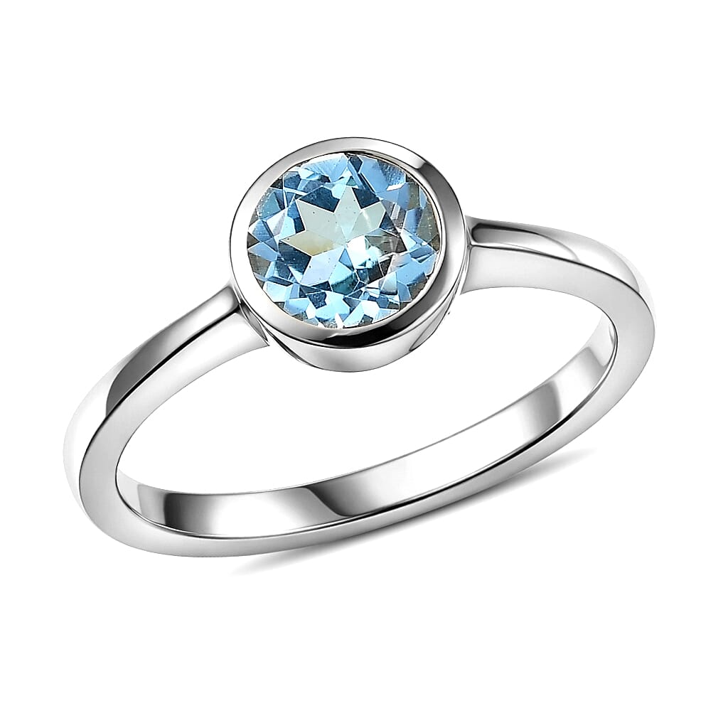 D'Joy Mozambique Garnet Solitaire Ring in 18K Vermeil YG Over Sterling Silver Size 10 0.90 ctw