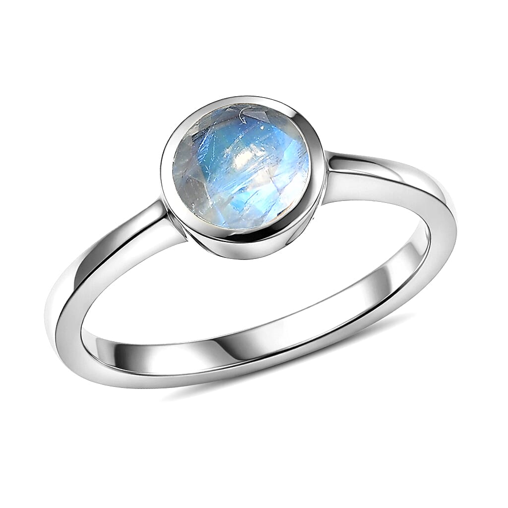 D'Joy Mozambique Garnet Solitaire Ring in 18K Vermeil YG Over Sterling Silver Size 10 0.90 ctw