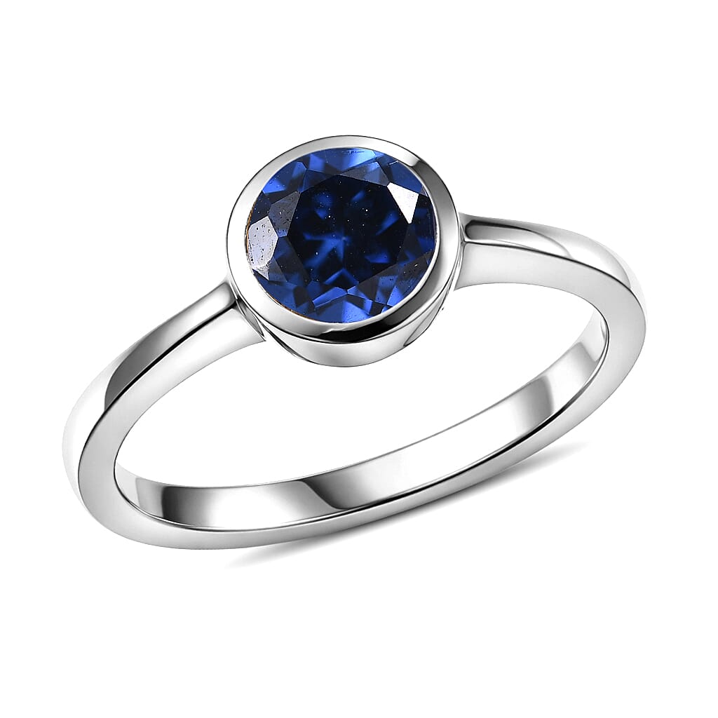 D'Joy Mozambique Garnet Solitaire Ring in 18K Vermeil YG Over Sterling Silver Size 10 0.90 ctw