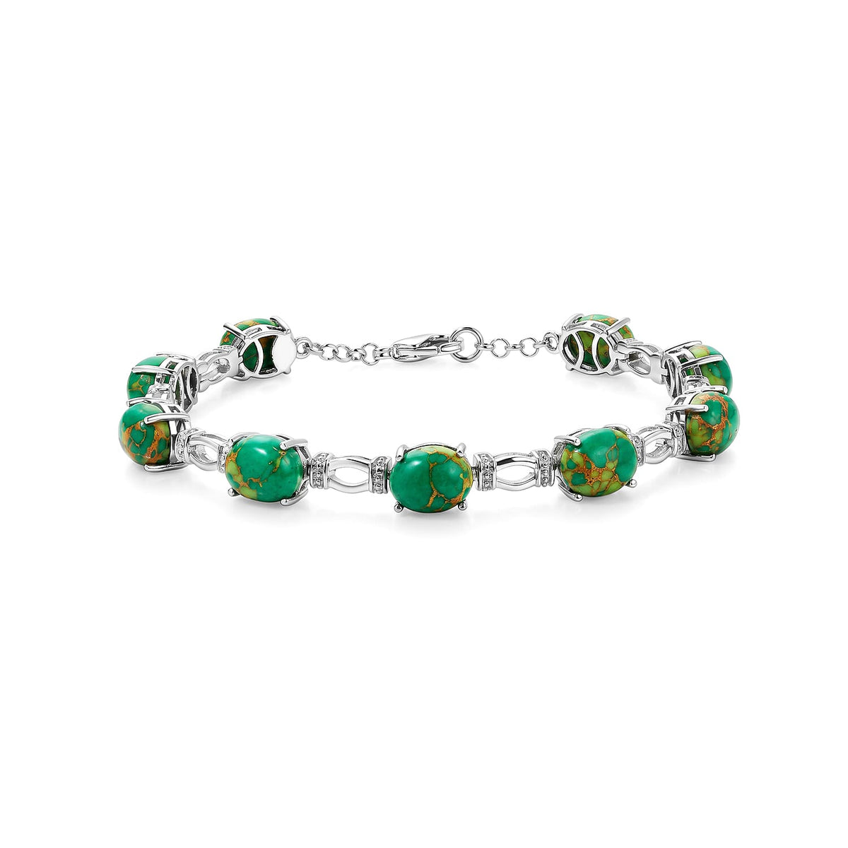 EverTrue Smoky Quartz Bracelet in Platinum Bond (7.25 In) 12.75 ctw