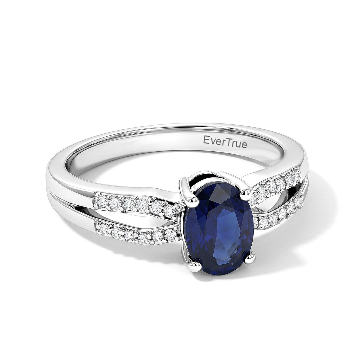 EverTrue Niassa Ruby (FF), Moissanite Ring in Platinum Bond (Size 10.0) 1.20 ctw