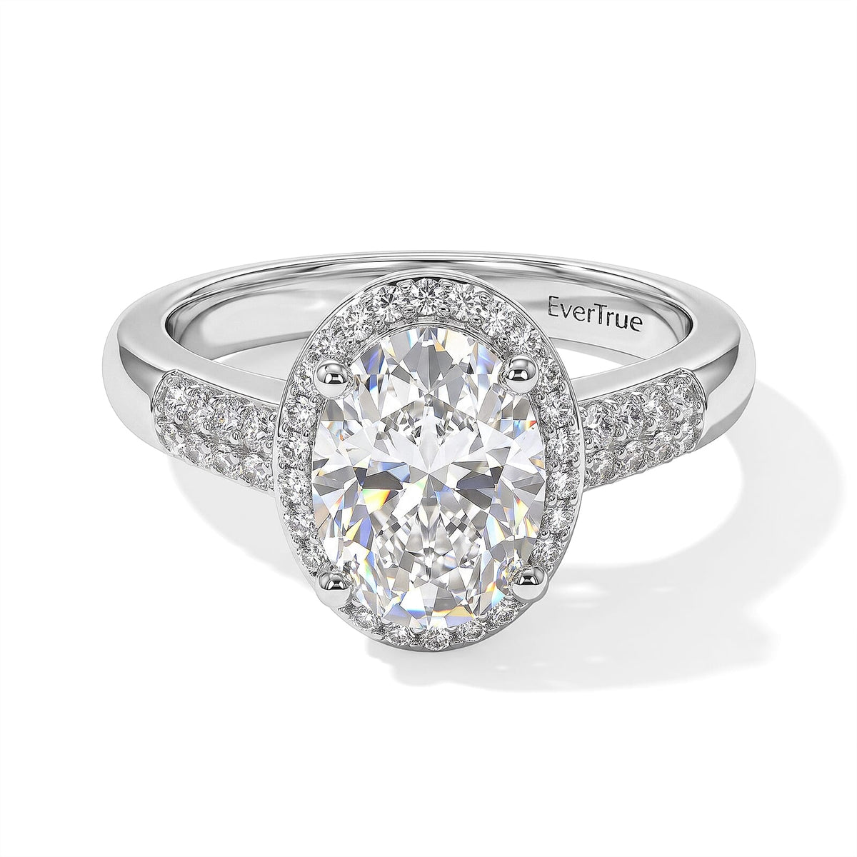 EverTrue Autumn Alexite and White Zircon 2.20 ctw Ring in Platinum Bond (Size 10.0)