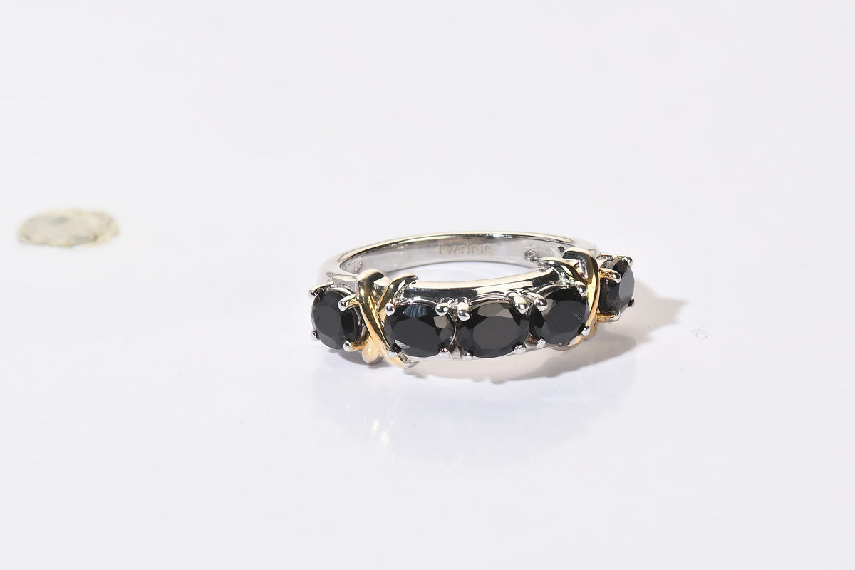 EverTrue African Amethyst Ring in 18K YG Plated and Platinum Bond (Size 10.0) 1.70 ctw