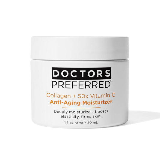 Doctors Preferred Collagen & Vitamin C Anti-Aging Moisturizer (1.7oz) Made in US (Ships in 2-3 Days)
