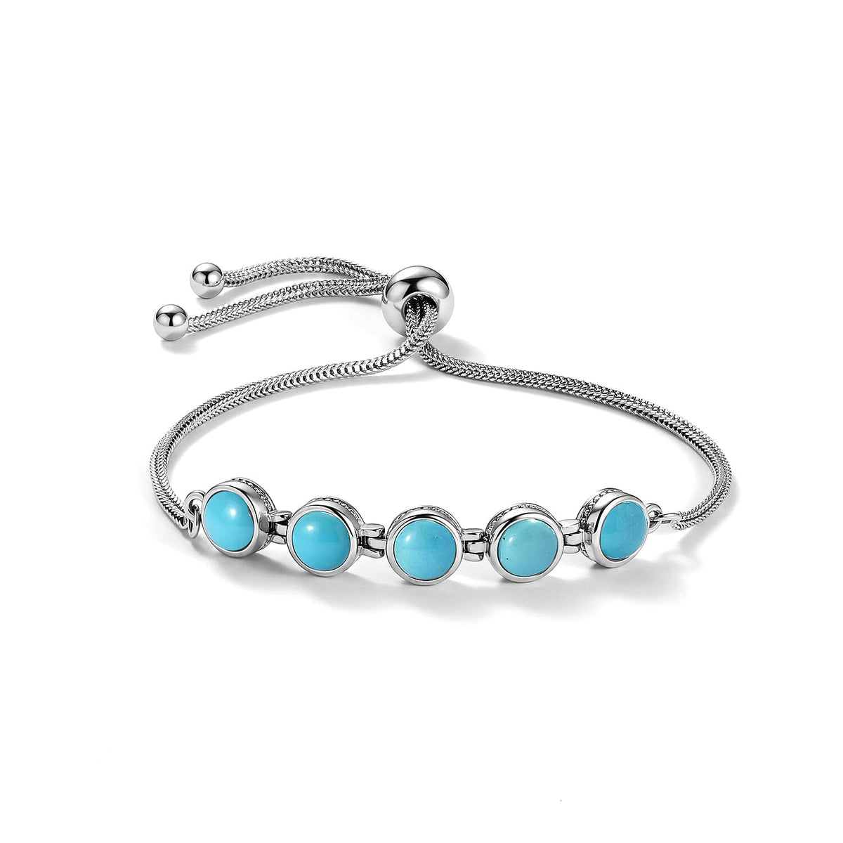 EverTrue Peach Sunstone 4.35 ctw Bracelet in Stainless Steel (10.50 In)