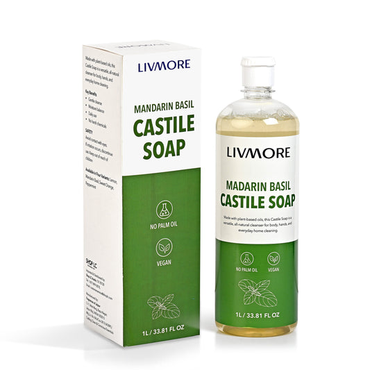 Livmore Mandarin Basil Castile Soap 33.80oz