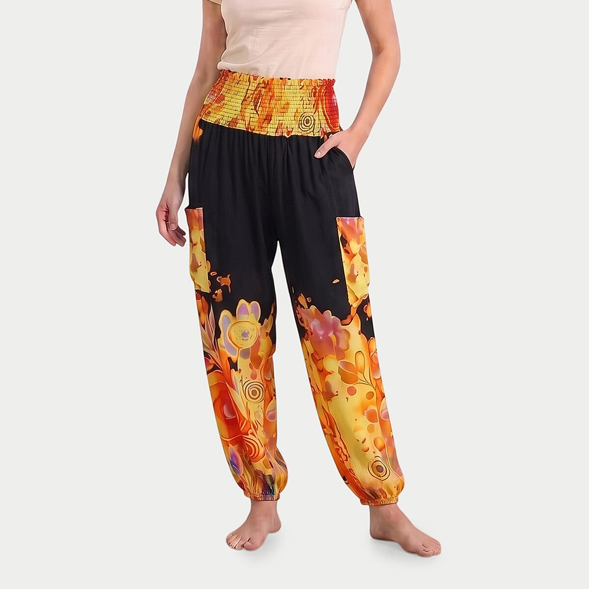La Marey Purple Pajama Pants with 2 Pockets - One Size Fits Most
