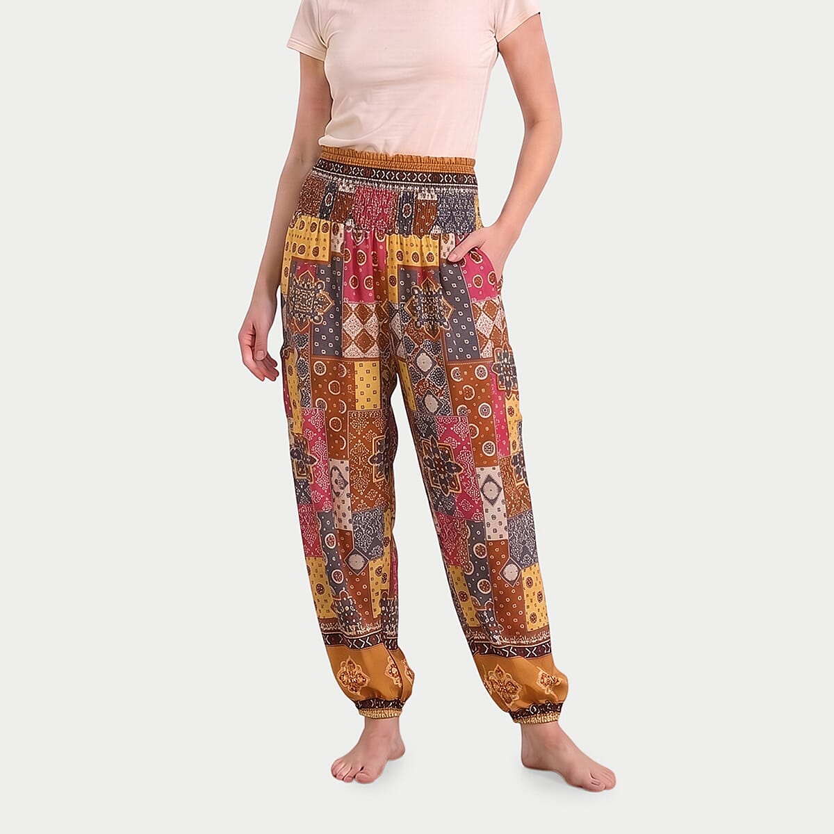 La Marey Purple Pajama Pants with 2 Pockets - One Size Fits Most