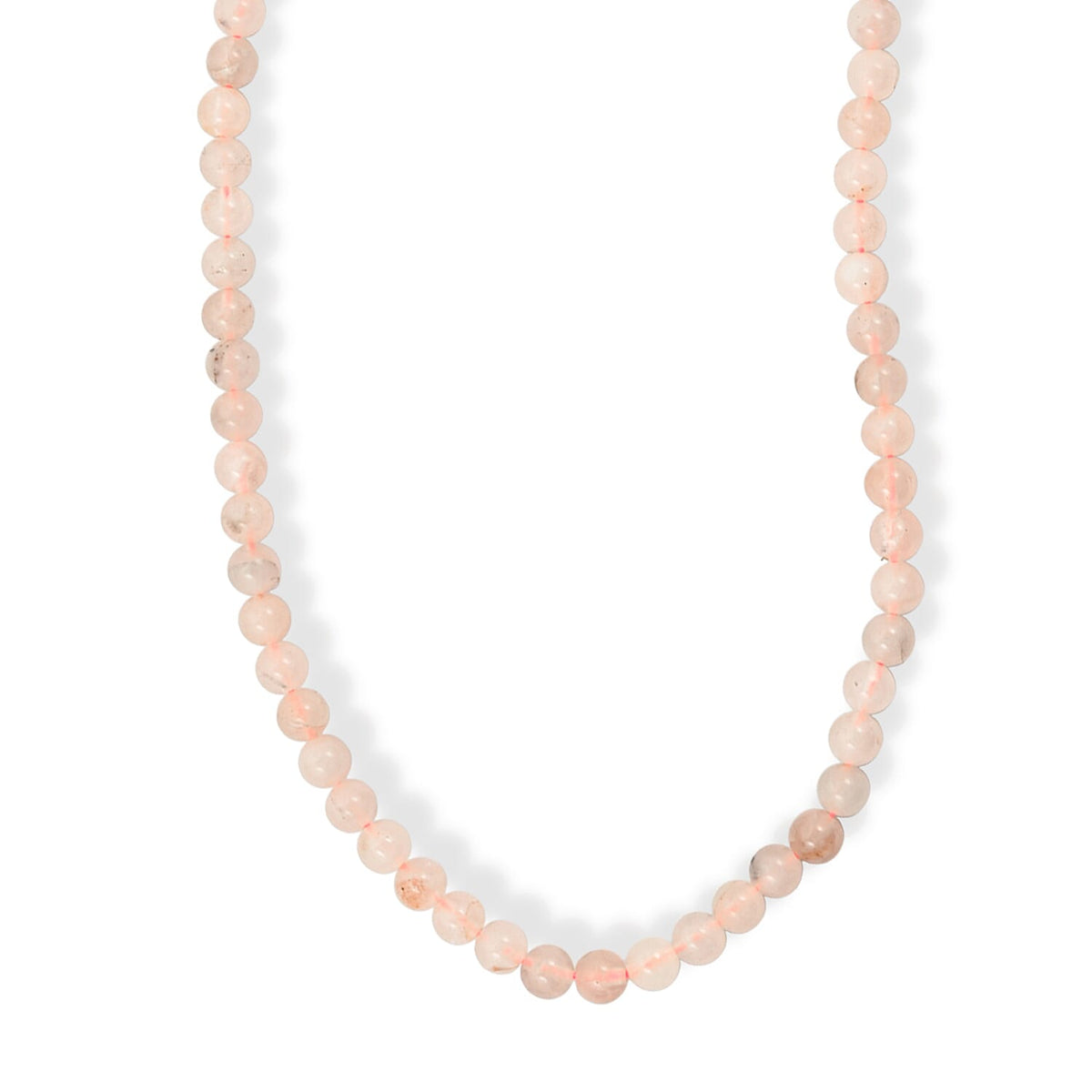 GCS Rose Quartz Round 6mm Beads Strand 104.29 ctw