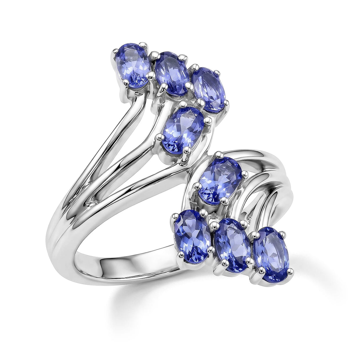 EverTrue Tanzanite Ring in Stainless Steel (Size 10.0) 1.90 ctw