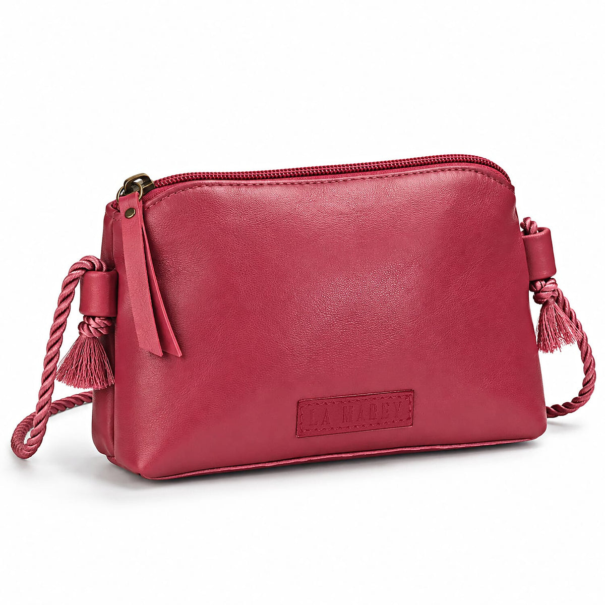 La Marey Mustard Genuine Leather Crossbody Bag