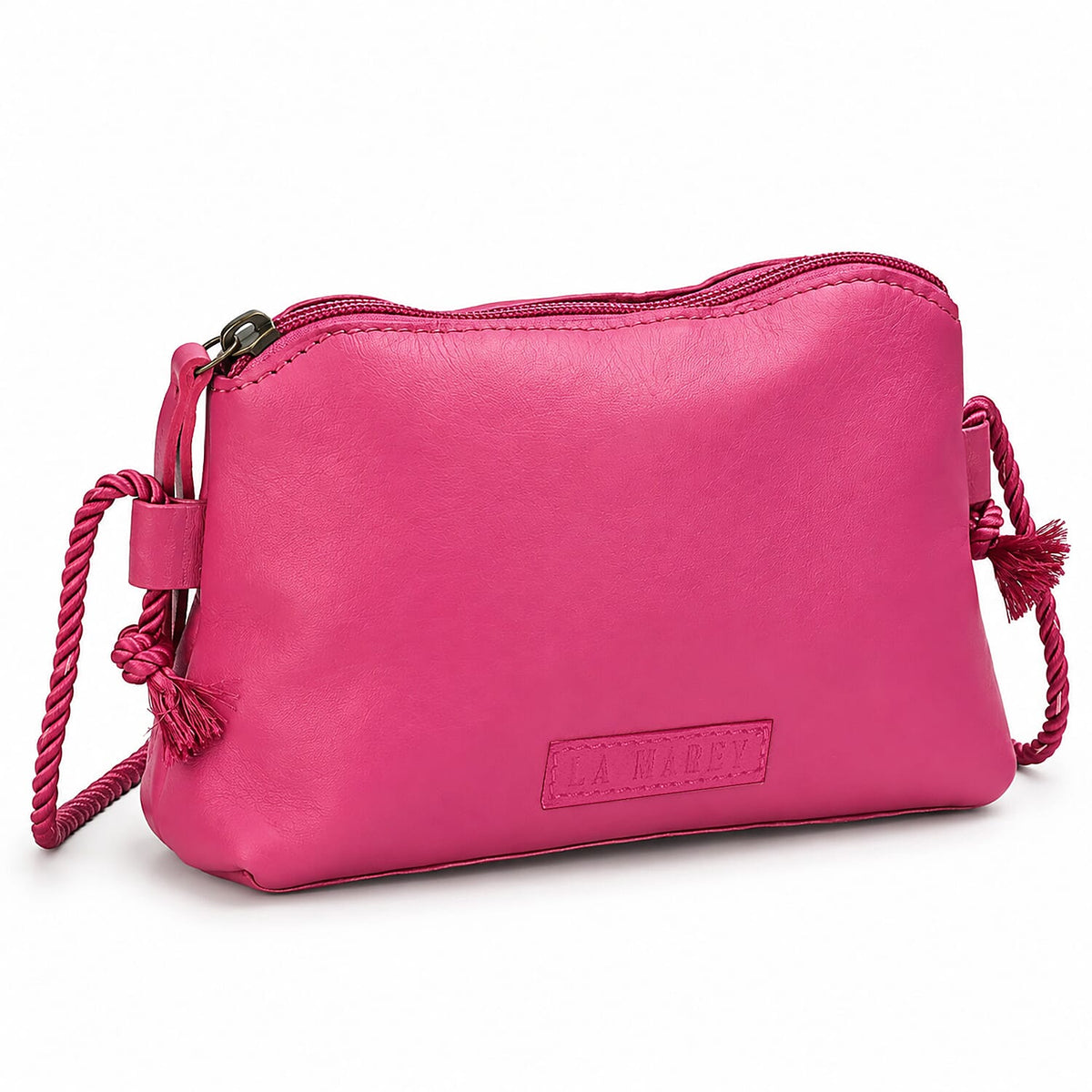 La Marey Mustard Genuine Leather Crossbody Bag
