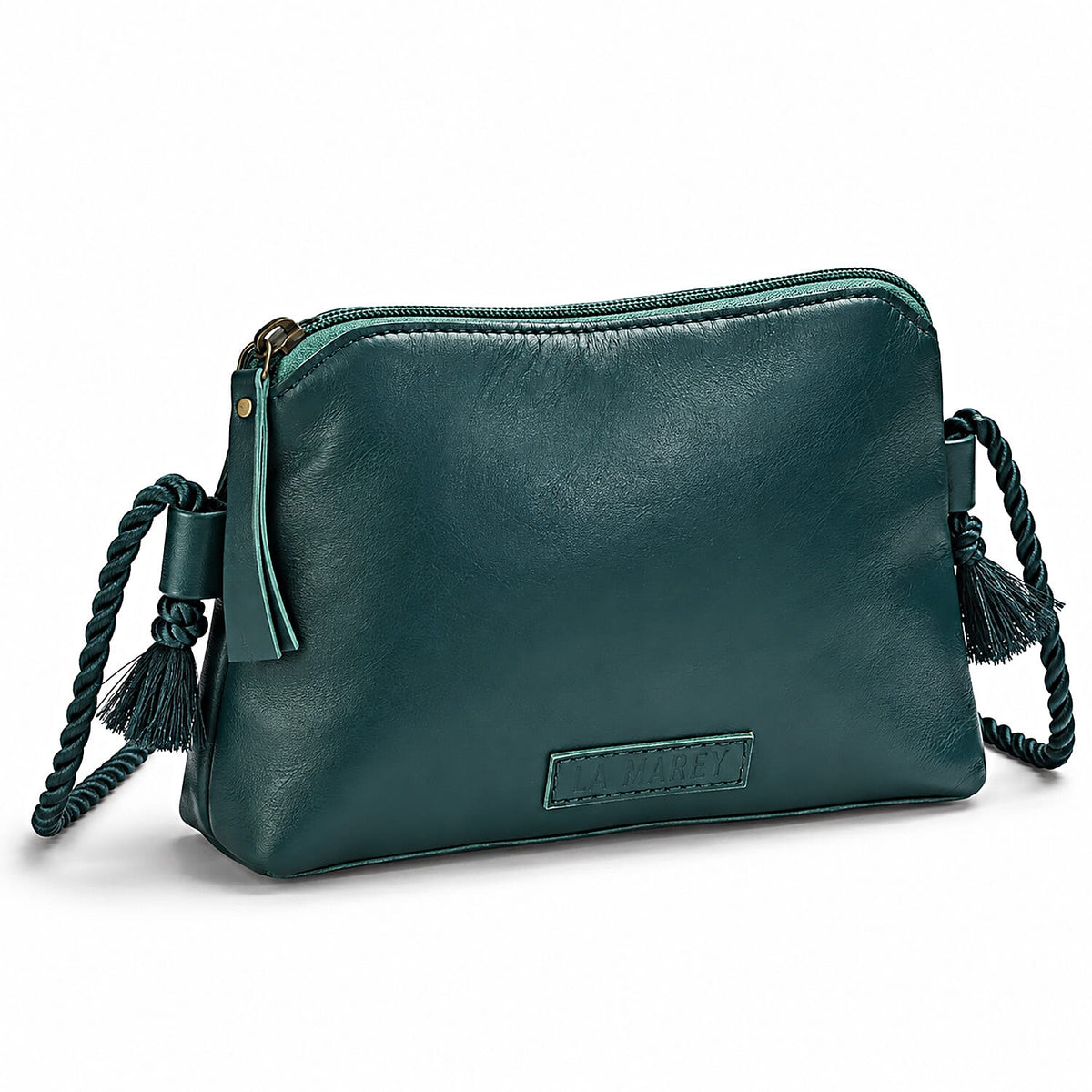 La Marey Mustard Genuine Leather Crossbody Bag