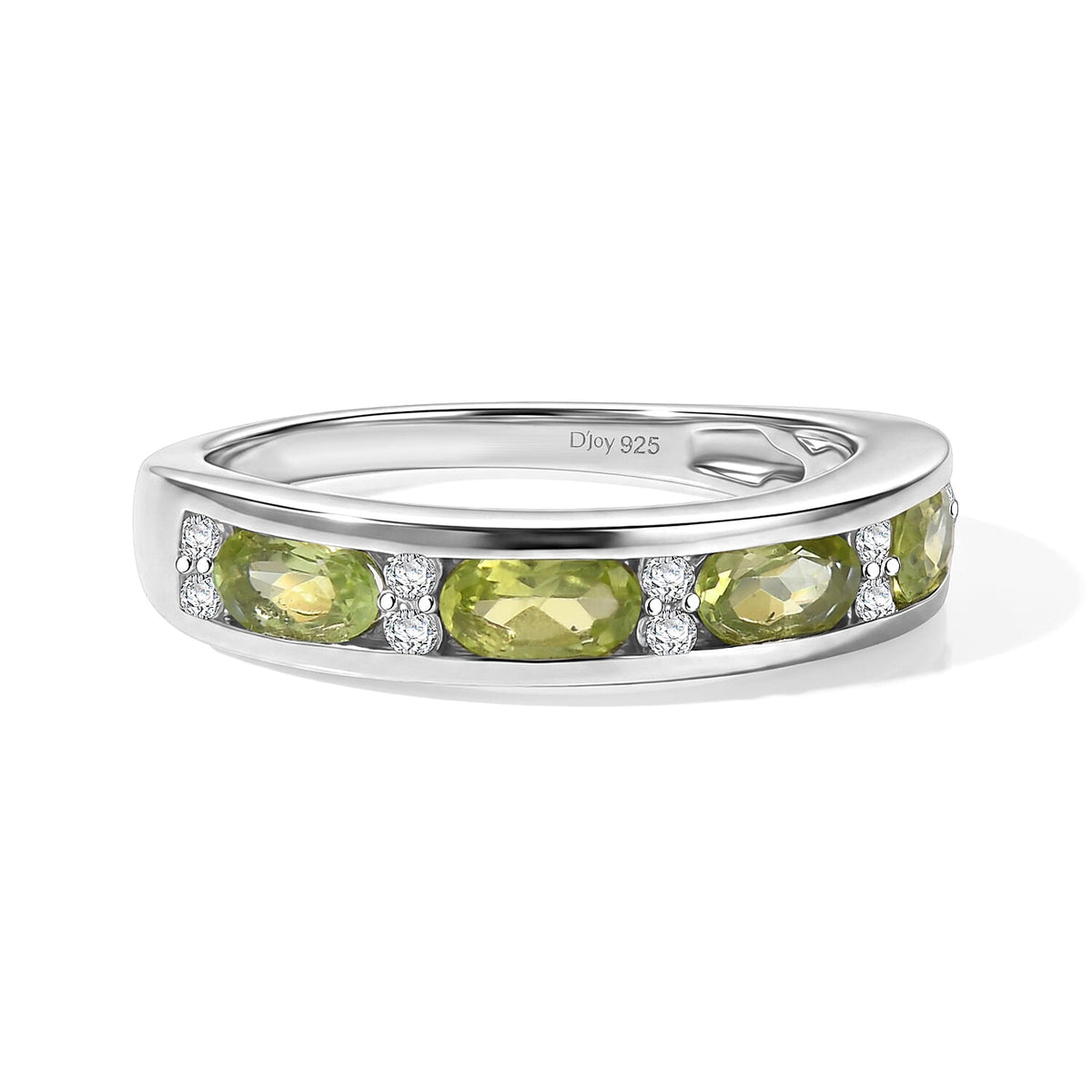 D'Joy Grandidierite, White Zircon Ring in Rhodium Over Sterling Silver (Size 10.0) 1.10 ctw