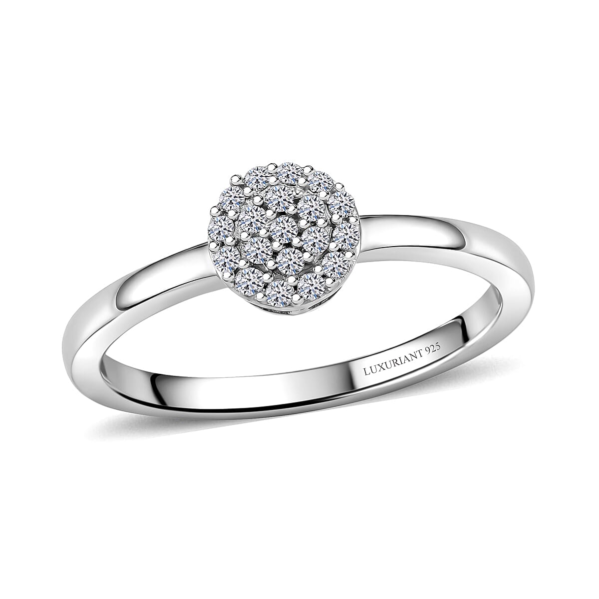 Luxuriant Lab Grown Diamond (G-H, SI) Ring in 18K Vermeil Yellow Gold Over Sterling Silver (Size 10.0) 0.15 ctw