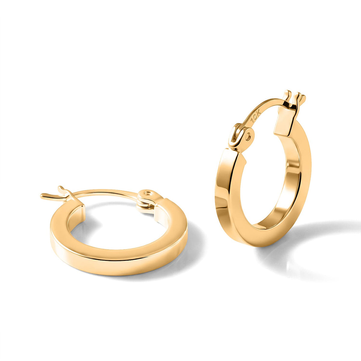 Luxoro 10K Yellow Gold Hoop Earrings (1.10 g)