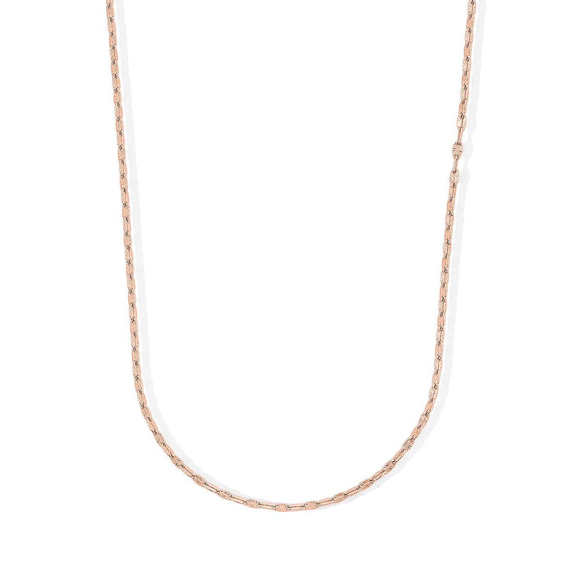 1.4mm Coffee Star Chain Necklace in Sterling Silver 2.75 Grams 20 Inches