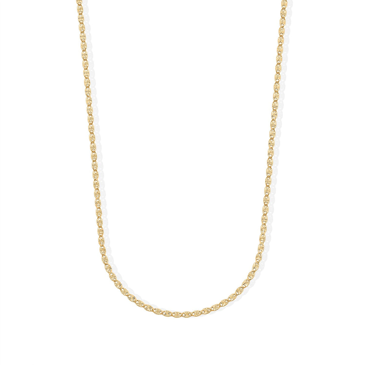 Sterling Silver 1.4mm Valentina Star Chain Necklace 2.35 Grams 18 Inches