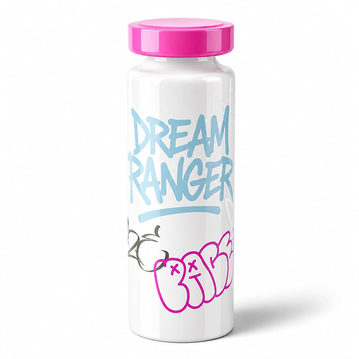 Pink Stainless Steel Printed 500ml Water Bottle