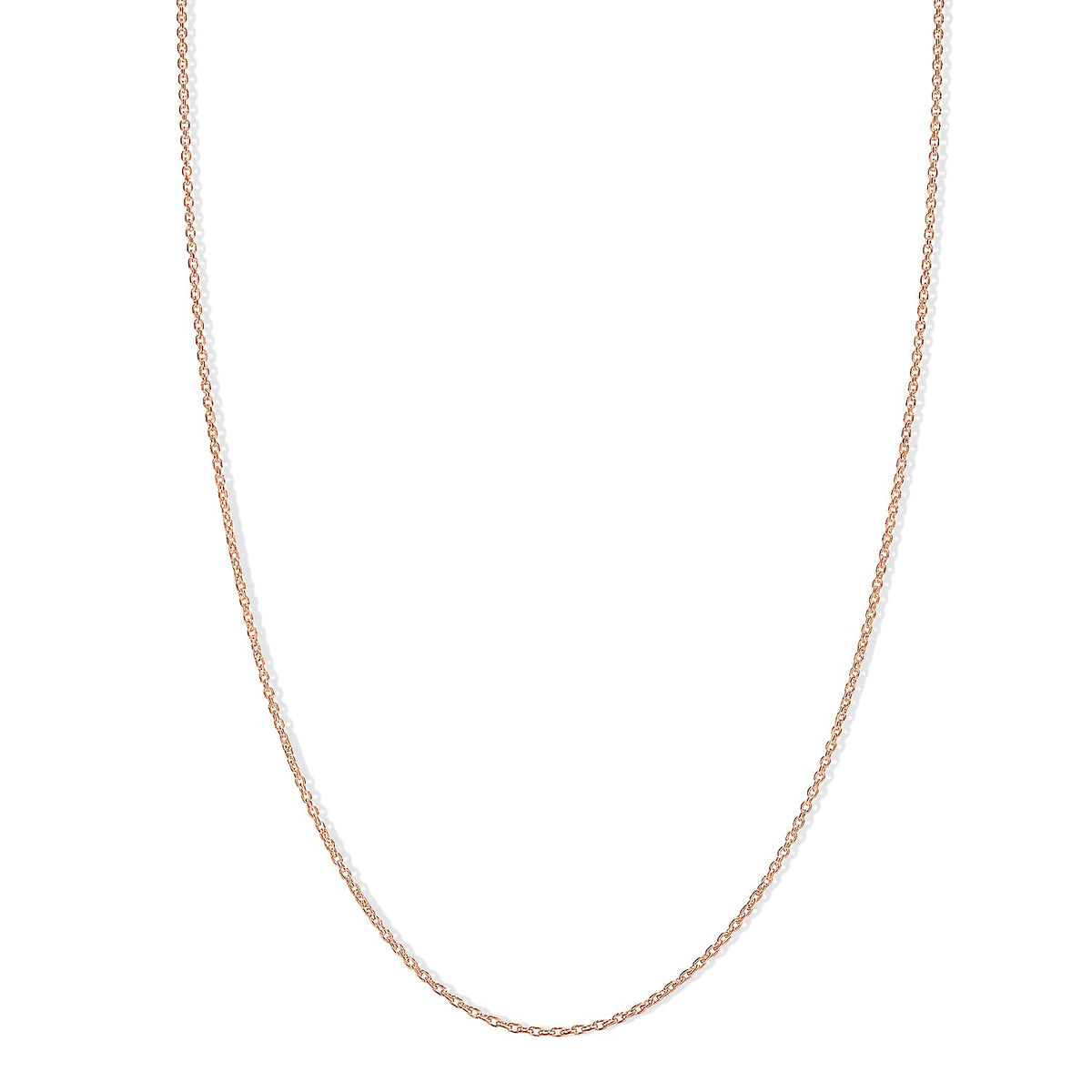 Italian 14K RG Over Sterling Silver 1.4mm Brillantina Necklace (18 Inches) (1.99 g)