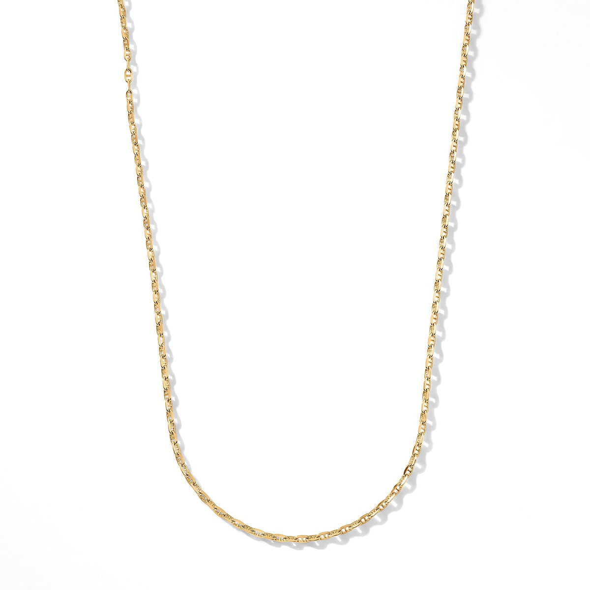2 Mm Brillucci Necklace in 14K Yellow Gold Over Sterling Silver 18 Inches 2.92 Grams